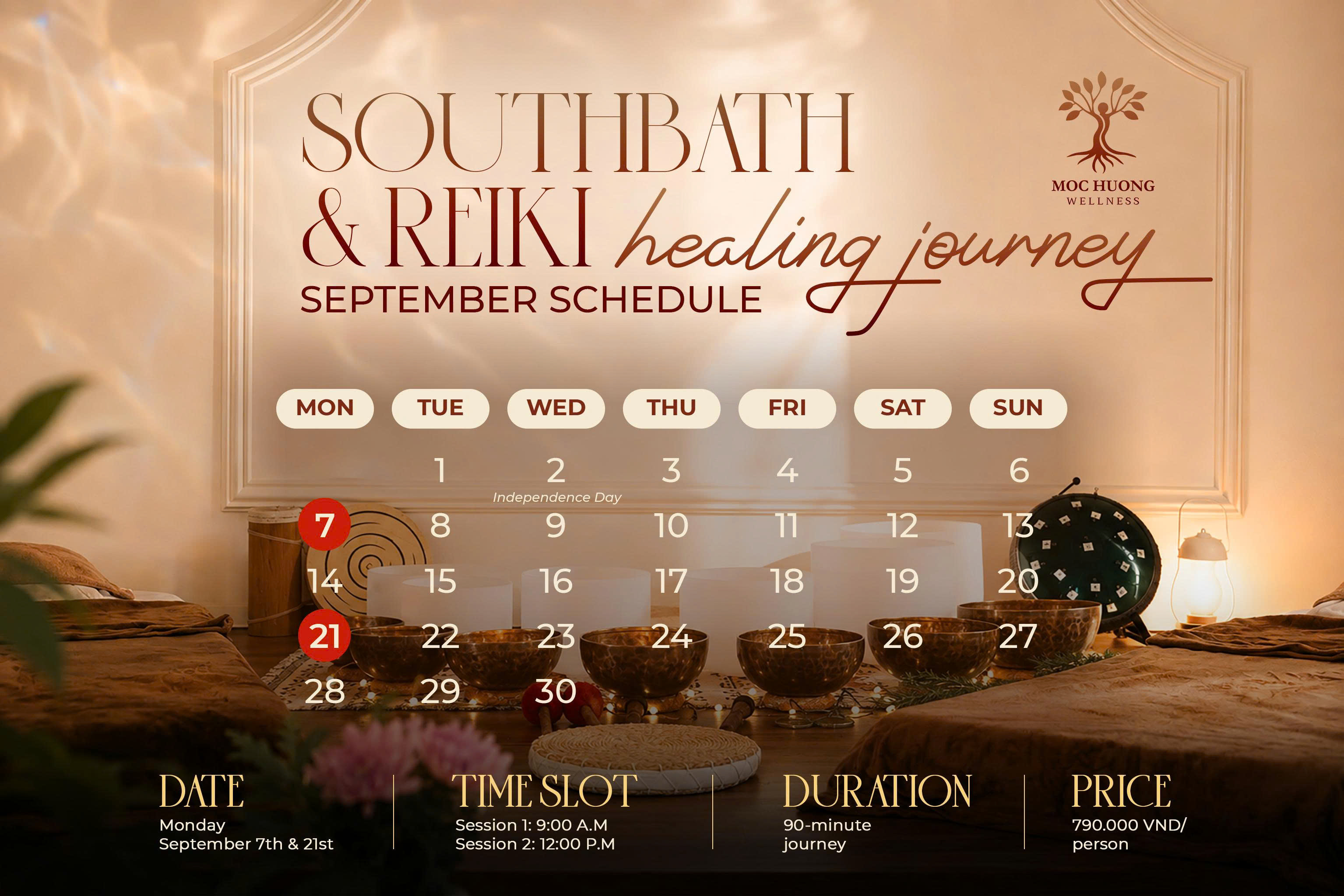 SOUND BATH & REIKI | SEPTEMBER SCHEDULE